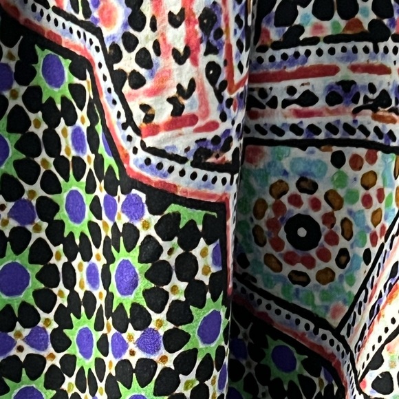 Maeve Anthropologie Tiled Amethyst Smoked Dress With Pockets size L - Picture 11 of 15